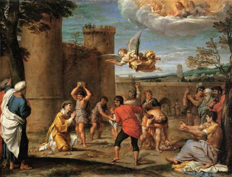 Annibale Carracci The Stoning of St Stephen Sweden oil painting art